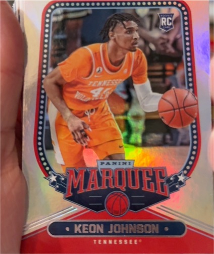 2021 Panini Chronicles Draft Picks Marquee #146 Keon Johnson — front