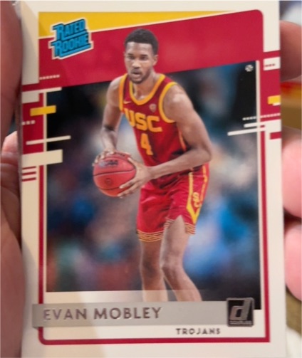 2021 Panini Donruss Rated Rookie #27 Evan Mobley — front