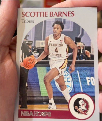 2021 Panini Chronicles NBA Hoops Tribute #57 Scottie Barnes — front