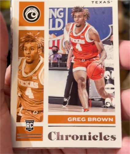 2021-22 Panini Chronicles Draft Picks #14 Greg Brown — front