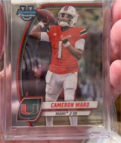 2024 Bowman University Chrome #38 Cameron Ward — front