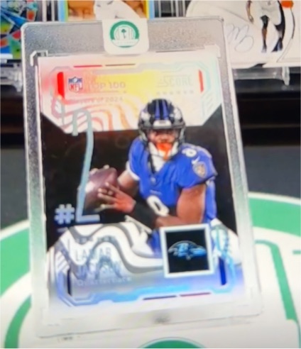 2025 Panini Score Top 100 #Lamar Jackson — front