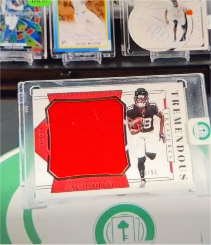 2018 Panini National Treasures Tremendous Treasures #Tremendous Treasures Calvin Ridley — front