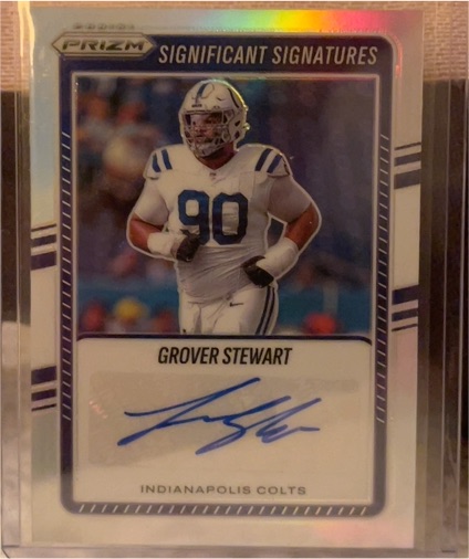 2025 Panini Prizm #SSI-GST Grover Stewart Significant Signatures — front
