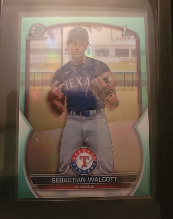 2023 Bowman Chrome #BCP-189 Sebastian Walcott — front