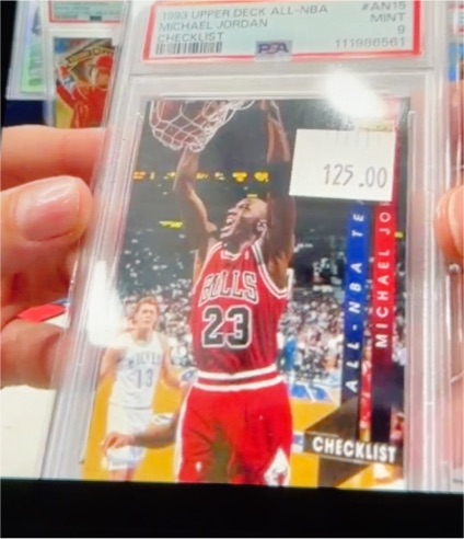 1993 Upper Deck All-NBA #AN15 Michael Jordan Checklist — front
