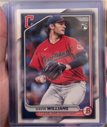 2024 Bowman #66 Gavin Williams — front