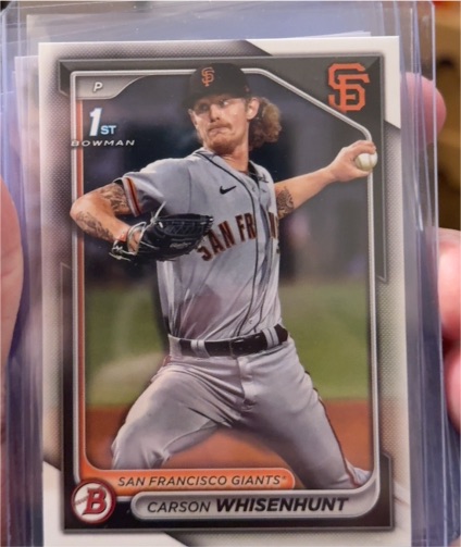 2024 Bowman Prospects #BP-96 Carson Whisenhunt — front
