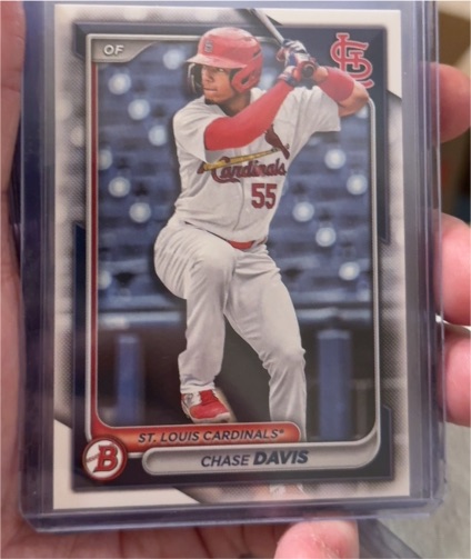 2024 Bowman Prospects #BP-150 Chase Davis — front