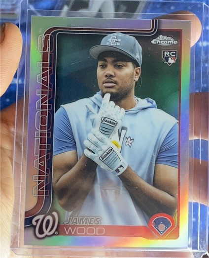 2025 Topps Chrome Update #USC95 James Wood — front