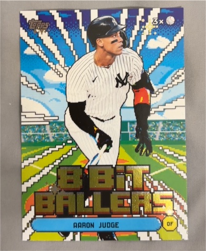 2026 Topps Series 1 Celebration 8 Bit Ballers #8B-10 Aaron Judge — front
