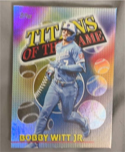 2026 Topps Series 1 Titans of the Game #TOG-16 Bobby Witt Jr. — front