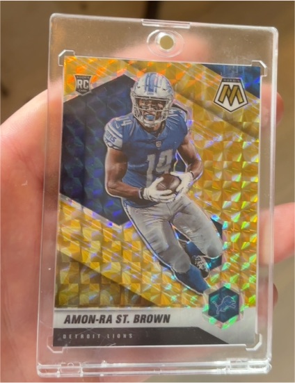 2021 Panini Mosaic #328 Amon-Ra St. Brown — front