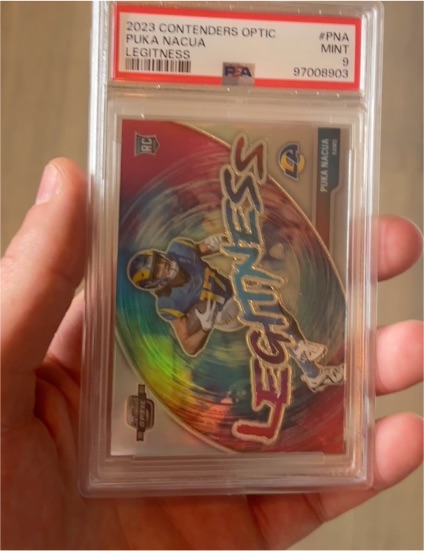 2023 Panini Contenders Optic #LEG-PNA Puka Nacua Legitness — front