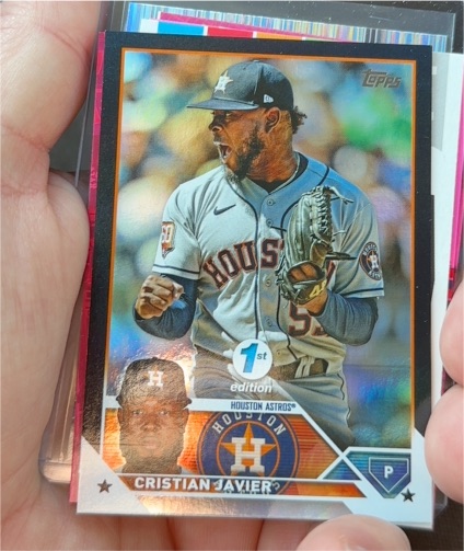 2023 Topps Series 1 #55 Cristian Javier — front