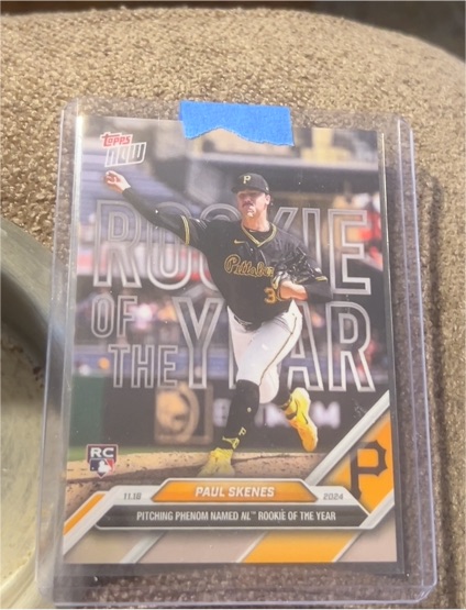 2024 Topps Now #OS-2 Paul Skenes Rookie of the Year — front