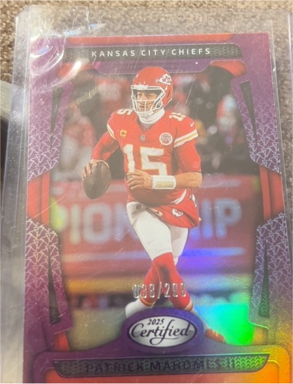 2025 Panini Certified #51 Patrick Mahomes II — front