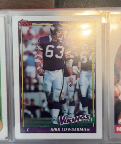1991 Topps #393 Kirk Lowdermilk — front