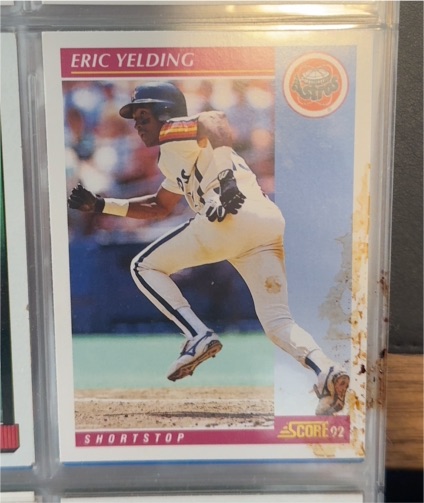 1992 Score #197 Eric Yelding — front