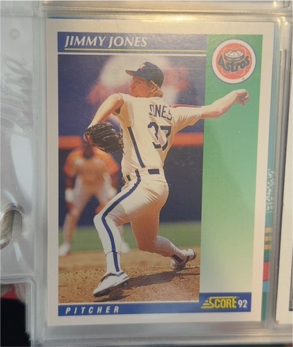 1992 Score #33 Jimmy Jones — front