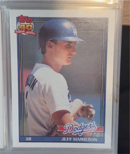 1991 Topps #552 Jeff Hamilton — front