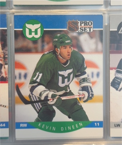 1990-91 Pro Set #102 Kevin Dineen — front