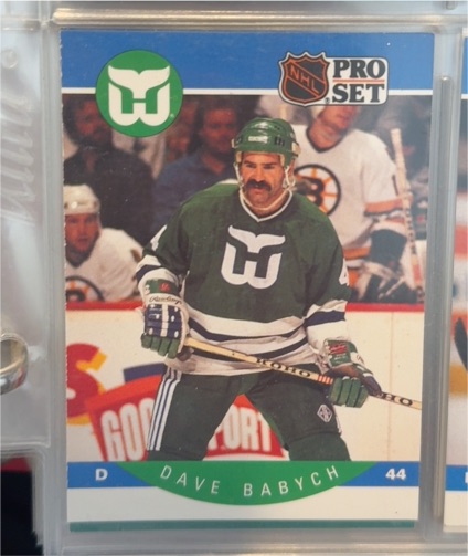 1990-91 Pro Set #99 Dave Babych Hartford Whalers — front