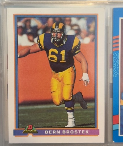 1991 Bowman #259 Bern Brostek — front