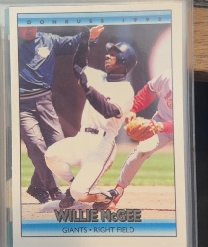 1992 Donruss #60 Willie McGee — front