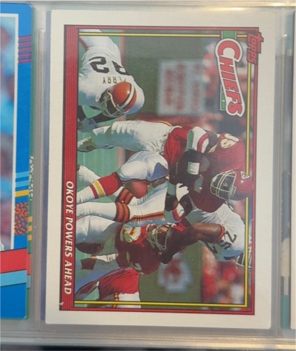1991 Topps #639 Christian Okoye — front