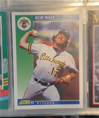 1992 Score #54 Bob Walk — front