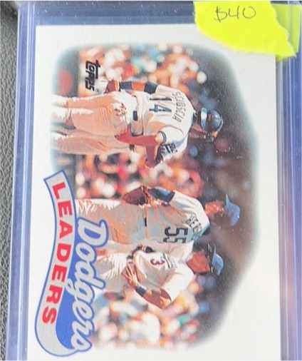 1989 Topps #669 Dodgers Leaders — front