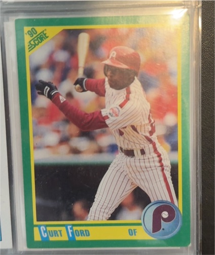 1990 Score #183 Curt Ford — front