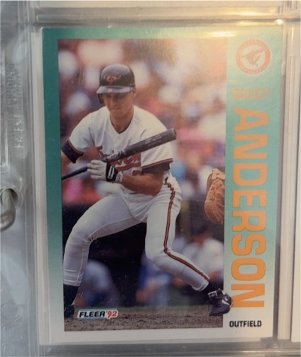 1992 Fleer #1 Brady Anderson — front