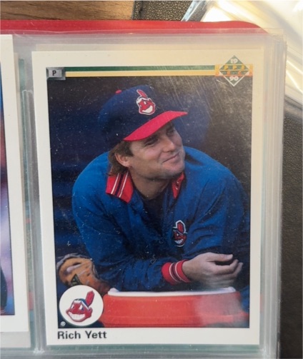 1990 Upper Deck #595 Rich Yett — front