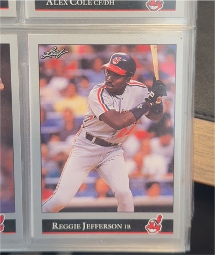1992 Leaf #86 Reggie Jefferson — front