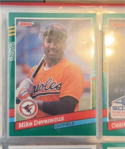 1991 Donruss #444 Mike Devereaux — front