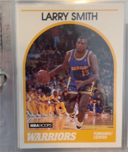 1989 Hoops #168 Larry Smith — front