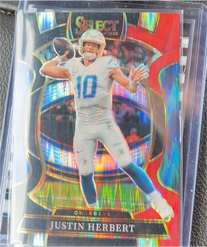 2025 Panini Select Concourse #1 Justin Herbert — front