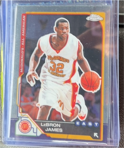 2025 Topps Chrome #98 LeBron James McDonald's All American East — front