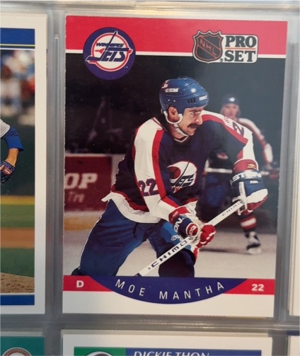 1990-91 Pro Set #332 Moe Mantha — front
