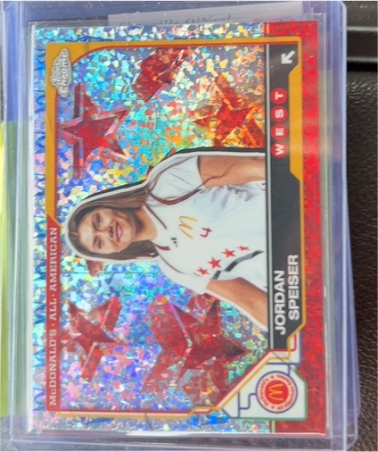 2025 Topps Chrome McDonald's All American #37 Jordan Speiser — front
