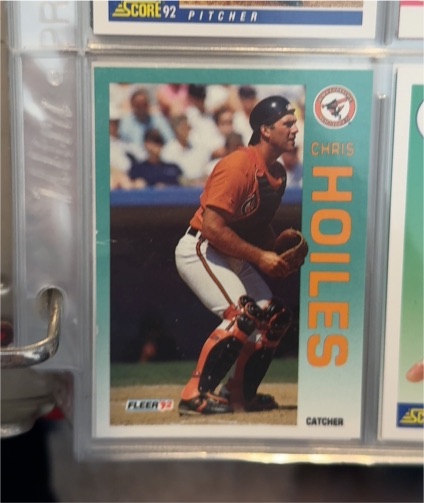 1992 Fleer #9 Chris Hoiles — front