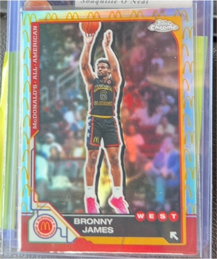 2025 Topps Chrome McDonald's All American #77 Bronny James — front