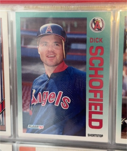 1992 Fleer #69 Dick Schofield — front