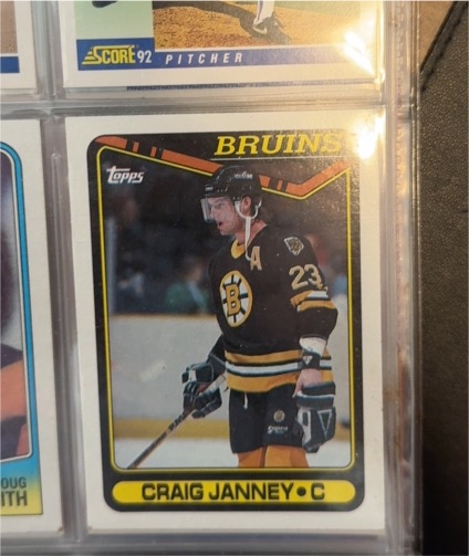 1990-91 Topps #212 Craig Janney — front