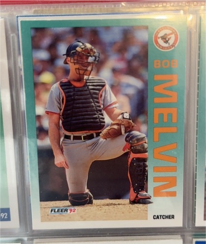1992 Fleer #15 Bob Melvin — front