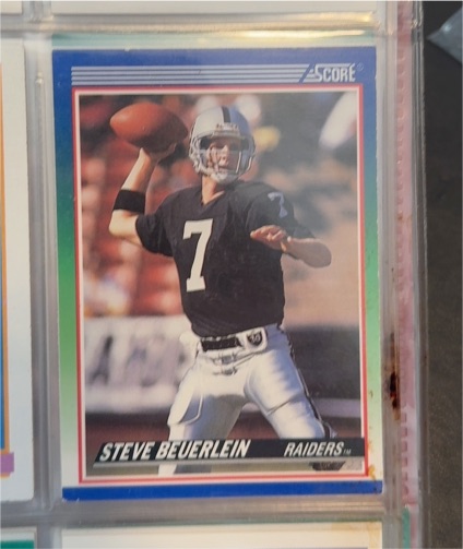 1990 Score #342 Steve Beuerlein — front