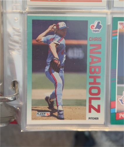 1992 Fleer #487 Chris Nabholz — front