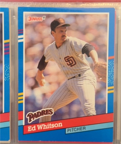 1991 Donruss #186 Ed Whitson — front